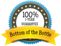 100% 1-Year Guarantee Bottom of the Bottle